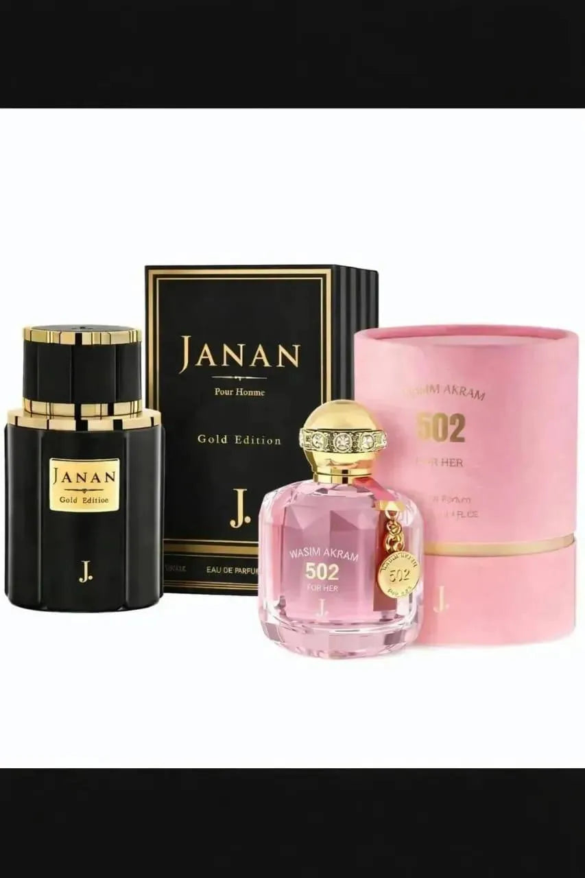 Janan Wasim Akram Perfume Set Unisex Galbanum Black