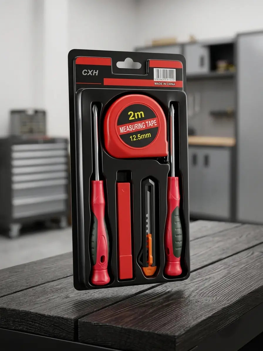 5 Pcs Metal Tool Kit Set Easy To Use Home