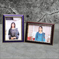 Photo Frame Set Blue Brown Gold Decorative Frames for Home Office