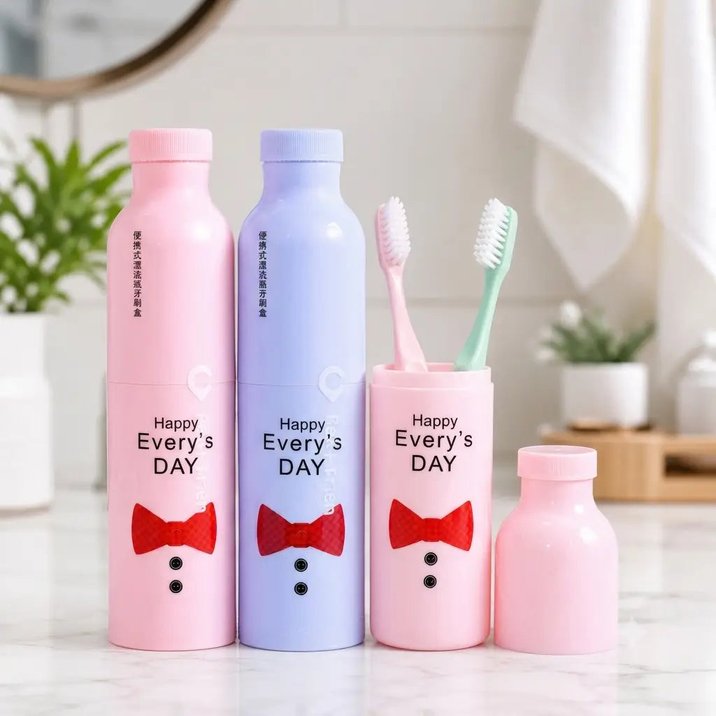 Portable Toothpaste Toothbrush Holder Case Travel Camping Storage Box
