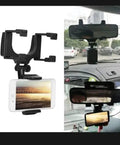 Car Phone Holder 360° Rotation Black ABS