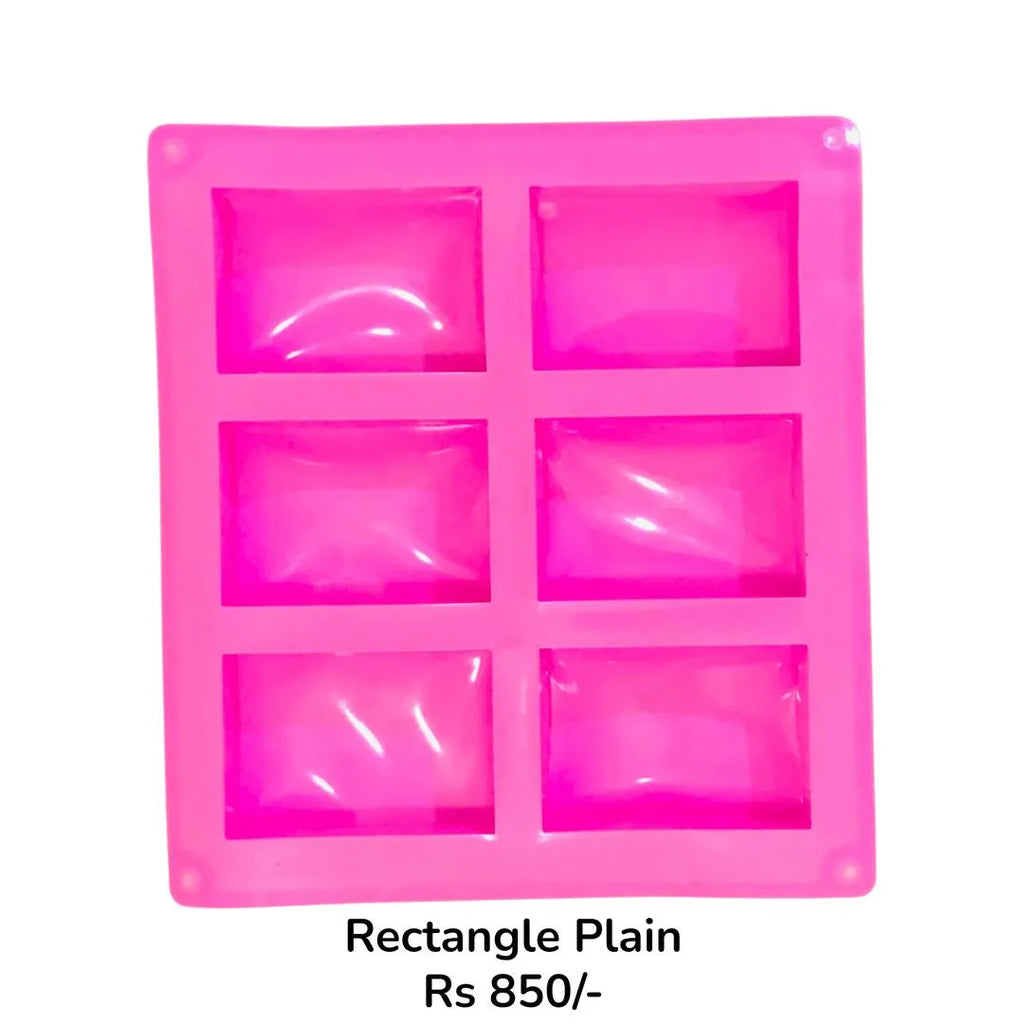 Pink Silicone Bath Soap Mold 6-Cavity Waterproof