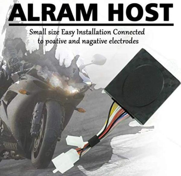 Premium Anti-Theft Security Kit for Motorcycles Black Plastic