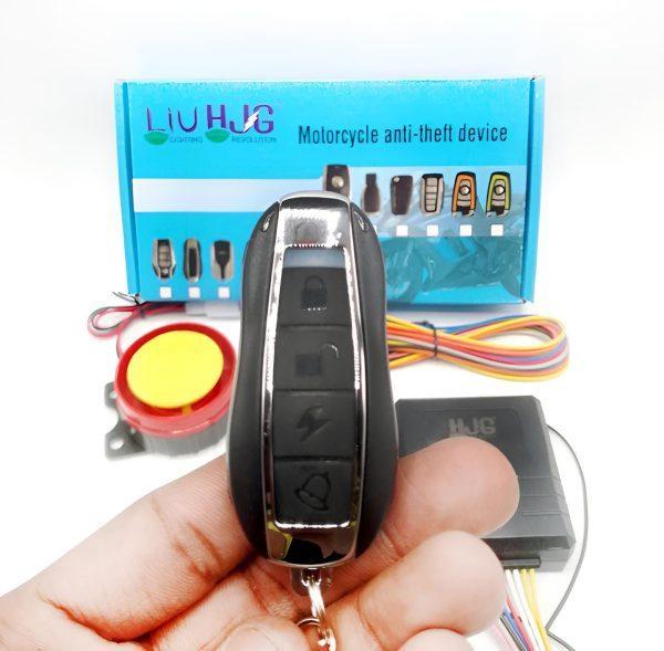 Premium Anti-Theft Security Kit for Motorcycles Black Plastic