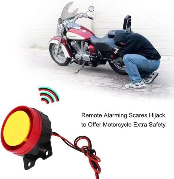 Premium Anti-Theft Security Kit for Motorcycles Black Plastic