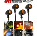 Motorcycle Turn Signal Lights 4PCS Yellow LED