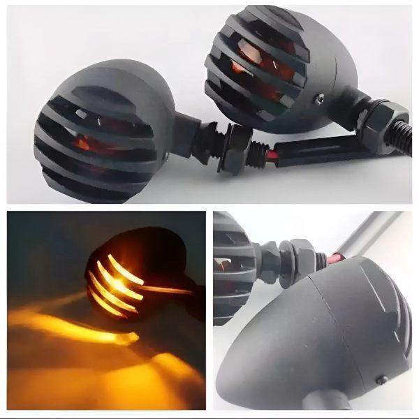 Motorcycle Turn Signal Lights 4PCS Yellow LED