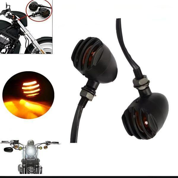 Motorcycle Turn Signal Lights 4PCS Yellow LED