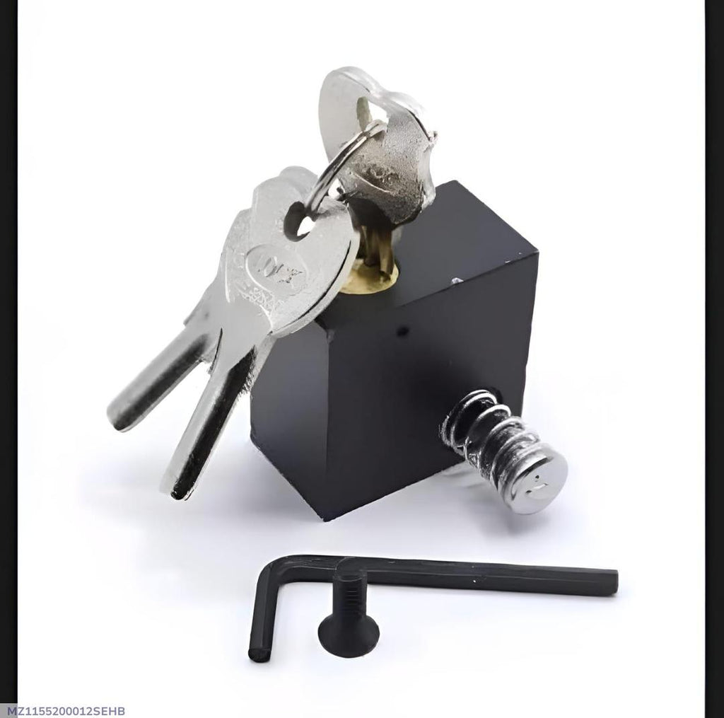 Black Metal Bike Lock with 3 Keys & Tool