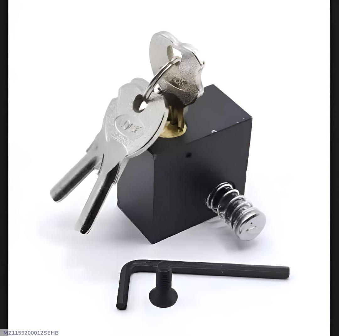 Black Metal Bike Lock with 3 Keys & Tool