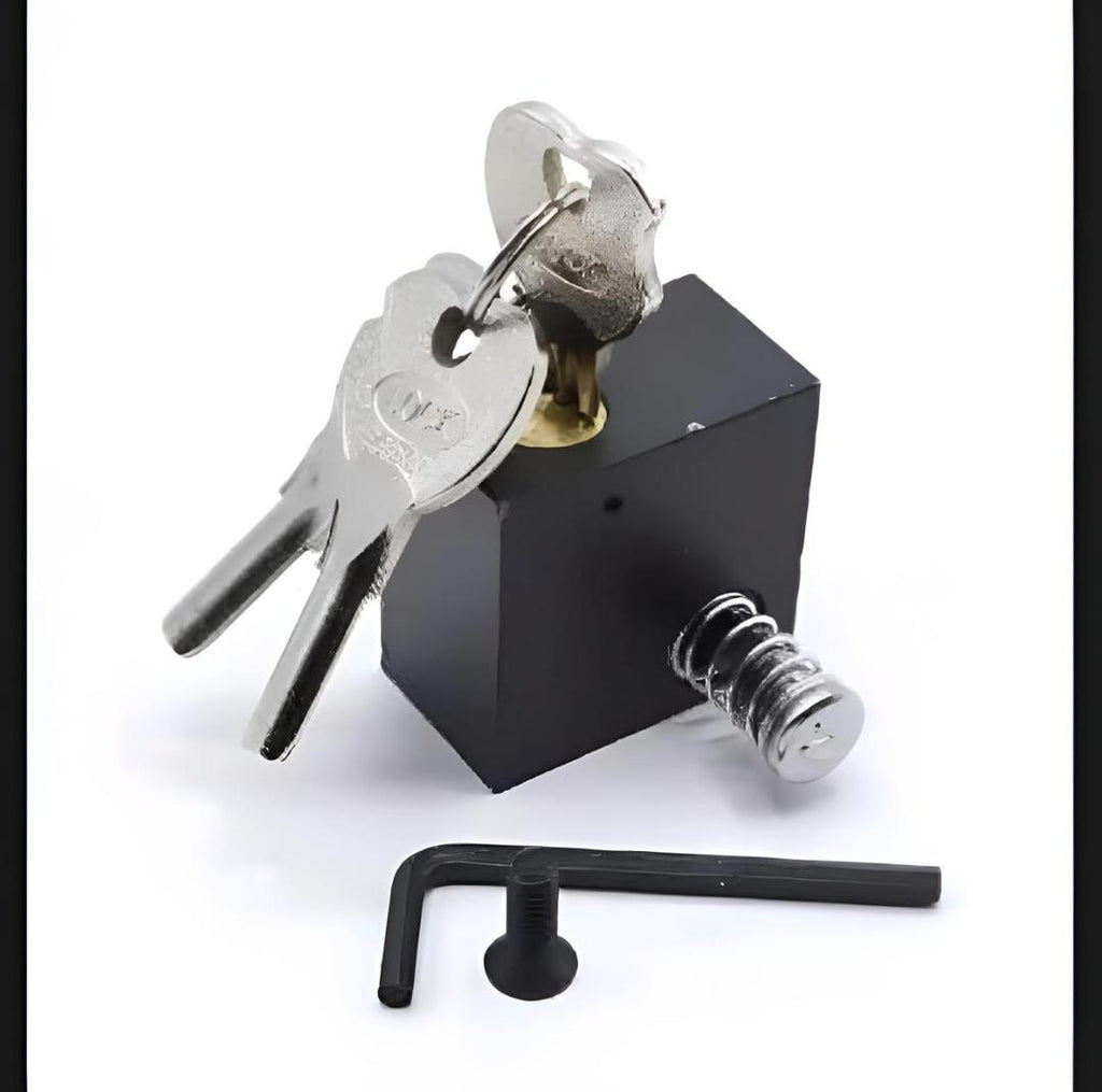 Black Metal Bike Lock with 3 Keys & Tool