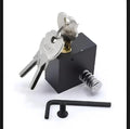 Black Metal Bike Lock with 3 Keys & Tool