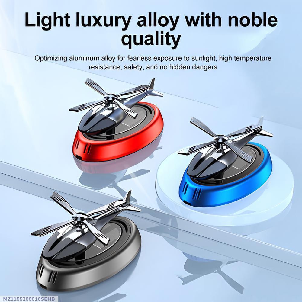Solar Rotating Air Freshener Red Blue Black