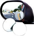 2 Pcs Adjustable Blind Spot Mirror Black Universal Fit