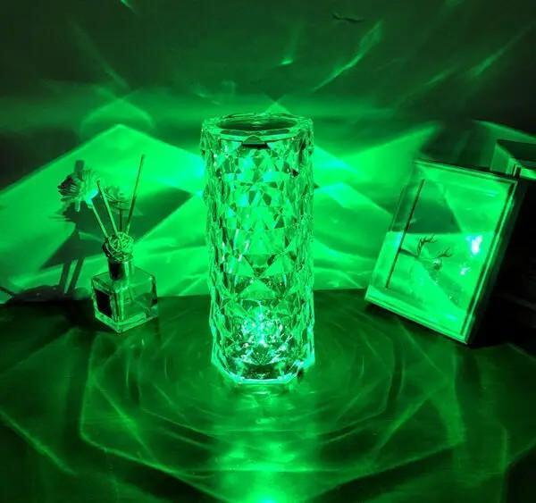 Rechargeable Touch Control Table Lamp Transparent Acrylic