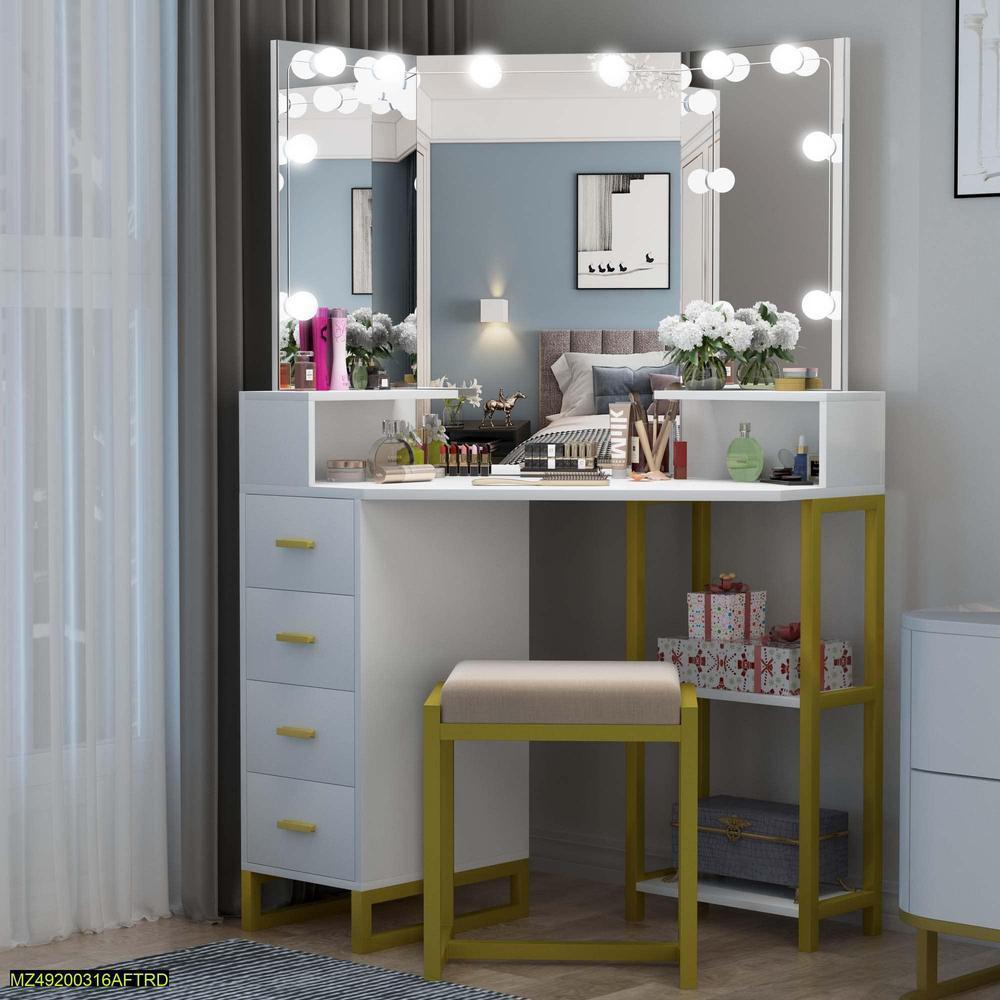 Rechargeable LED Vanity Mirror with USB Lights