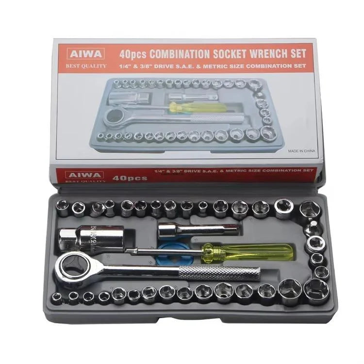 Chrome Vanadium 40-Piece Tool Kit Set