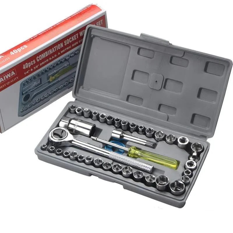 Chrome Vanadium 40-Piece Tool Kit Set