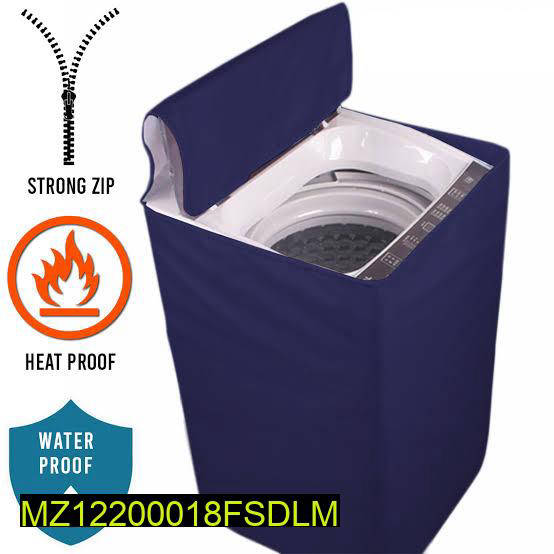 Waterproof Washing Machine Cover Navy Blue Heat Resistant