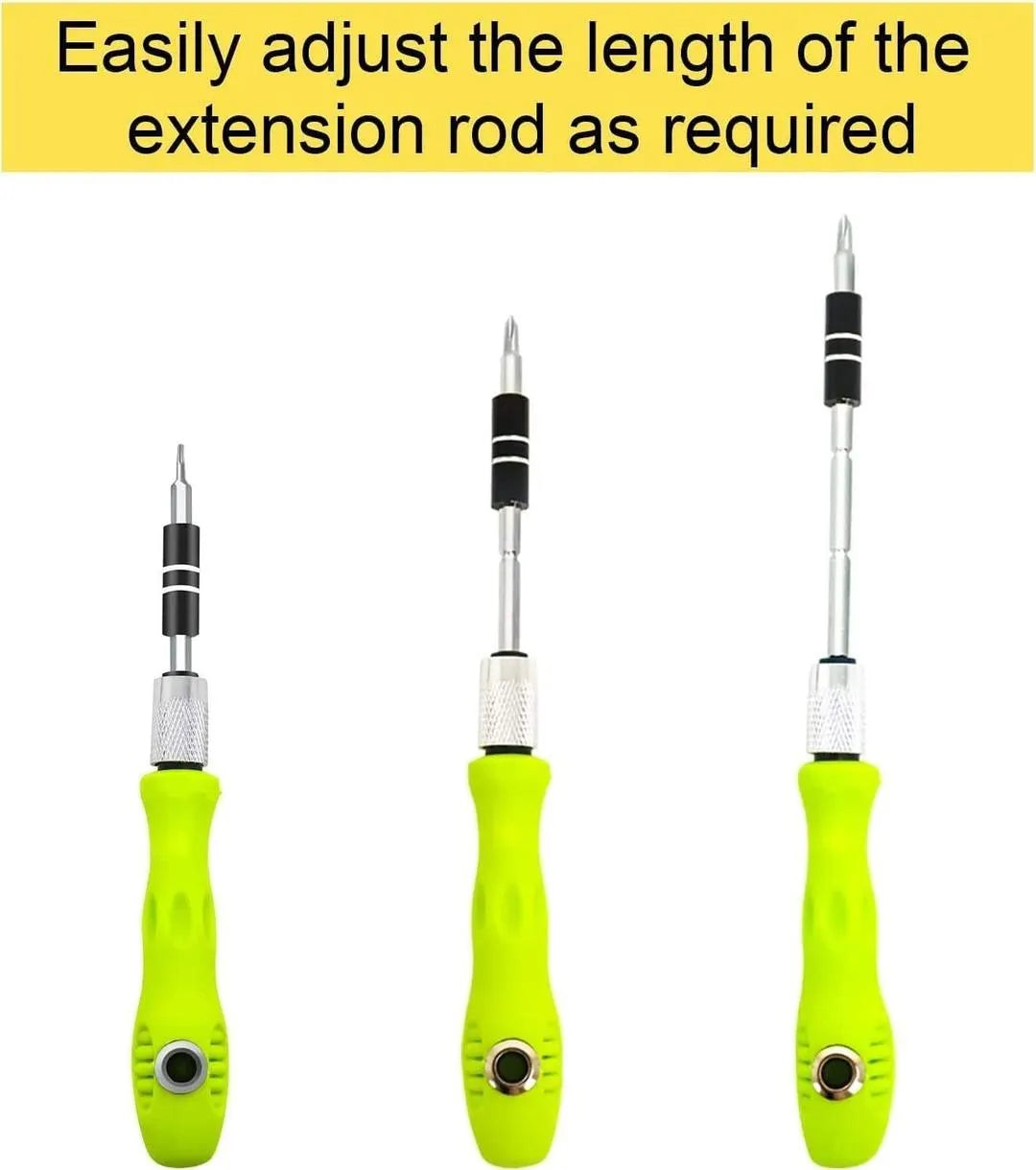 32 in 1 Screwdriver Tool Set with Green Handle
