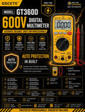 Unity GSCETE GT360D Digital Multimeter High-Precision Handheld Meter