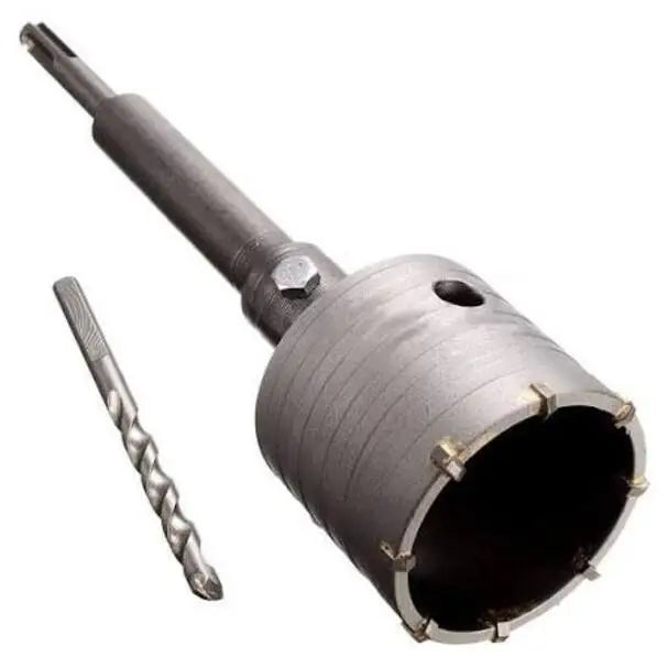 Hole Saw Kit for SDS Plus, Shank Hole Saw Cutter Concrete Cement Stone Wall Drill Bit 65mm