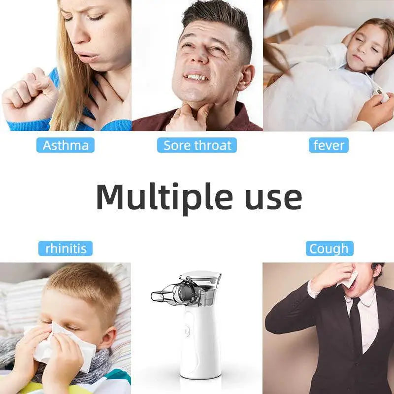 Portable Mesh Nebulizer Machine for Kids & Adults – Rechargeable Handheld Silent Nebulizer