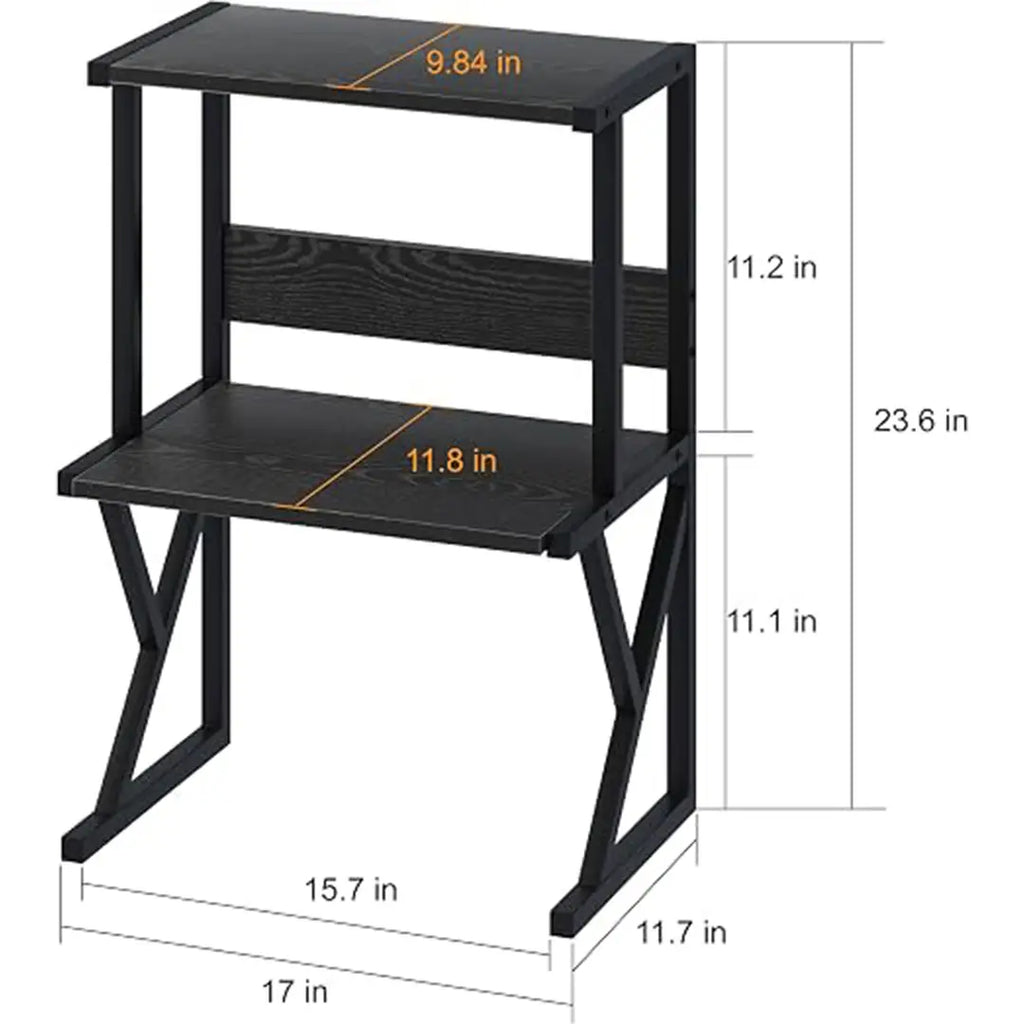 3 Tier Printer Stand | Desktop Storage Rack | Wooden Printer Table | Office Organizer Shelf | Computer Desk Storage Rack | Home & Office Furniture