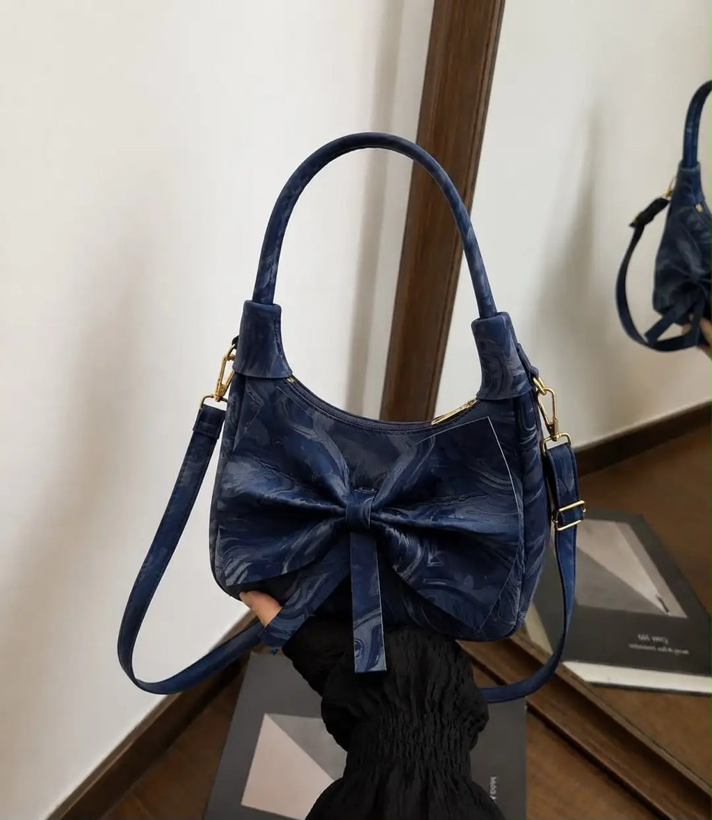 Girl's Leather Printed Shoulder Bag
