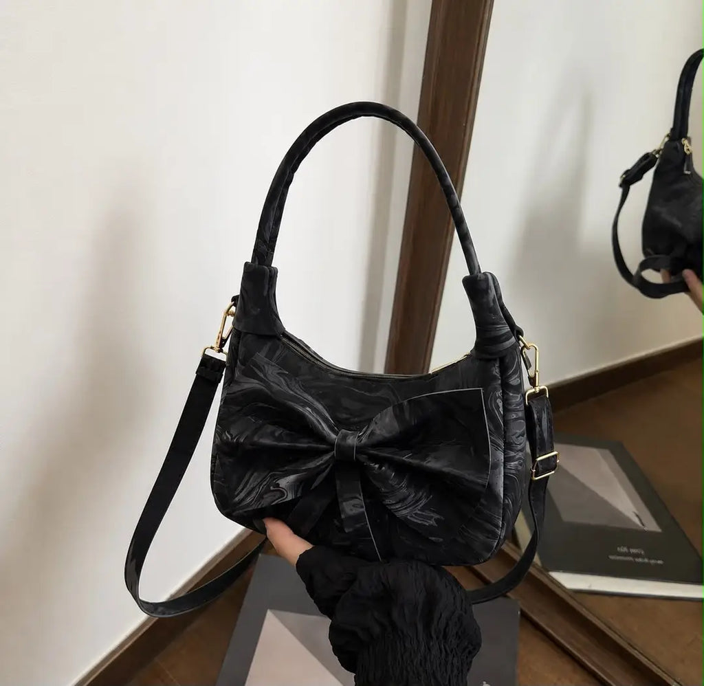 Girl's Leather Printed Shoulder Bag