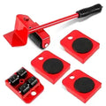 Red Metal Furniture Mover Tool Set 11.9"